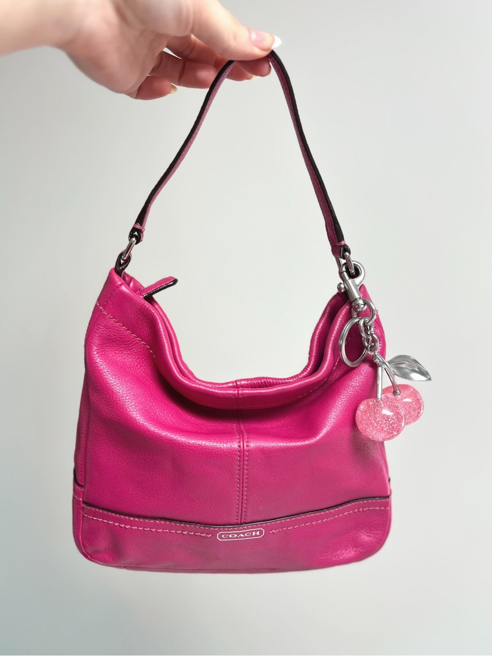 2007 Vintage Coach | Pink Leather Mini Shoulder Bag